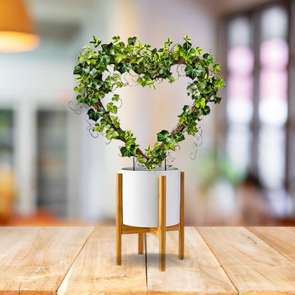 Decorative Heart Shape Planter Stand,Plant Supporter,Plant Climber,Plant Decor Plant straightener For Indoor and outdoor plants- Pack of 2