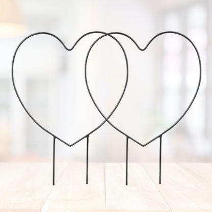 Decorative Heart Shape Planter Stand,Plant Supporter,Plant Climber,Plant Decor Plant straightener For Indoor and outdoor plants- Pack of 2