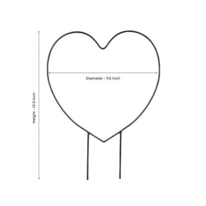 Decorative Heart Shape Planter Stand,Plant Supporter,Plant Climber,Plant Decor Plant straightener For Indoor and outdoor plants- Pack of 2