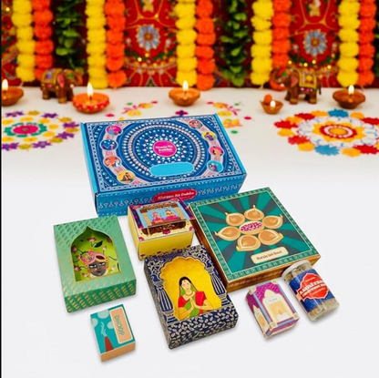 Good Luck Gift Hamper | Gold Polished Ganpati Idol with Metal Urli, Candles, Organic Dhoop, Decorative Jharokas & Snacks | Diwali, Bhaidooj, Housewarming Gift Set