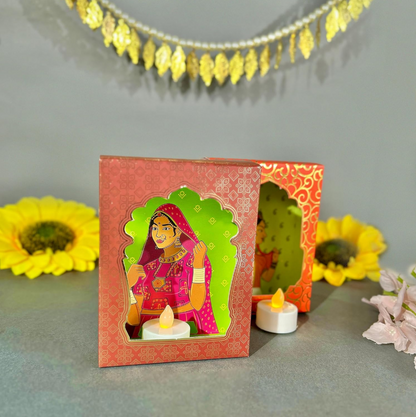 Good Luck Gift Hamper | Gold Polished Ganpati Idol with Metal Urli, Candles, Organic Dhoop, Decorative Jharokas & Snacks | Diwali, Bhaidooj, Housewarming Gift Set